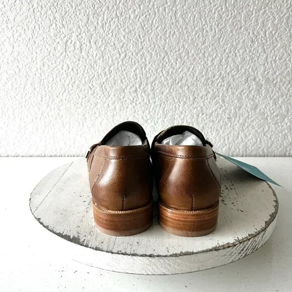 Lane Boots Womens Western Flats MARTINGALE Brown Cowgirl Loafer Slip On 8.5 - Picture 7 of 12